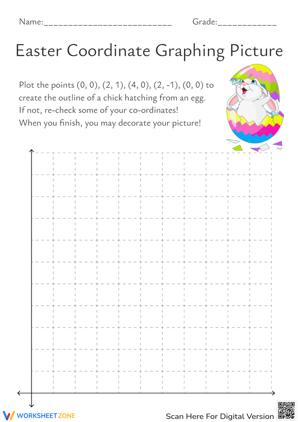 Easter Coordinate Graphing - Page 1