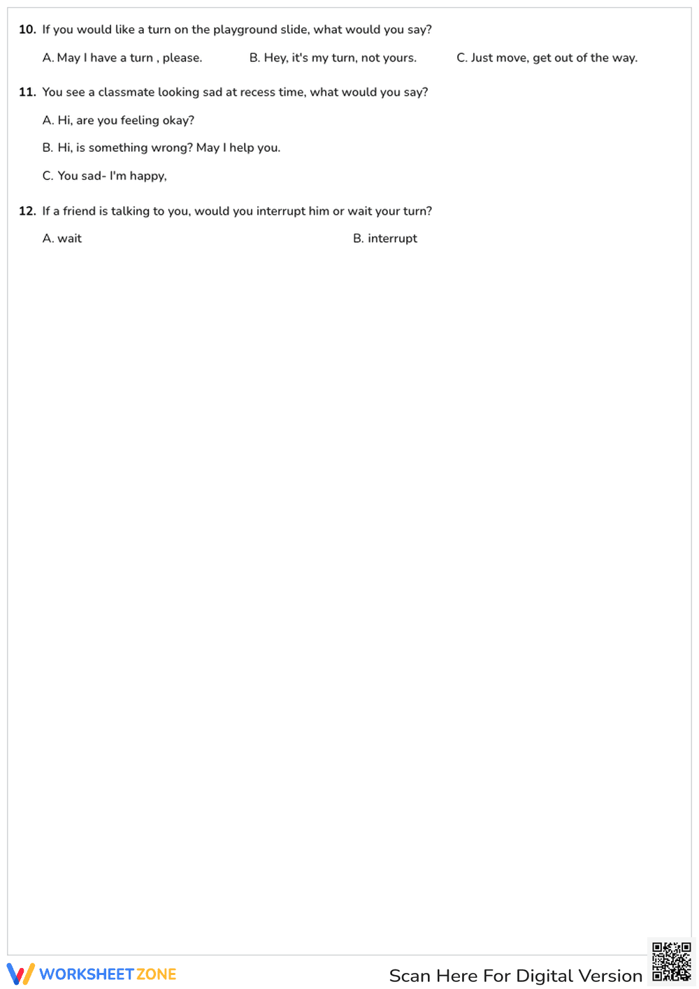 Good behaviors Quiz - Page 3