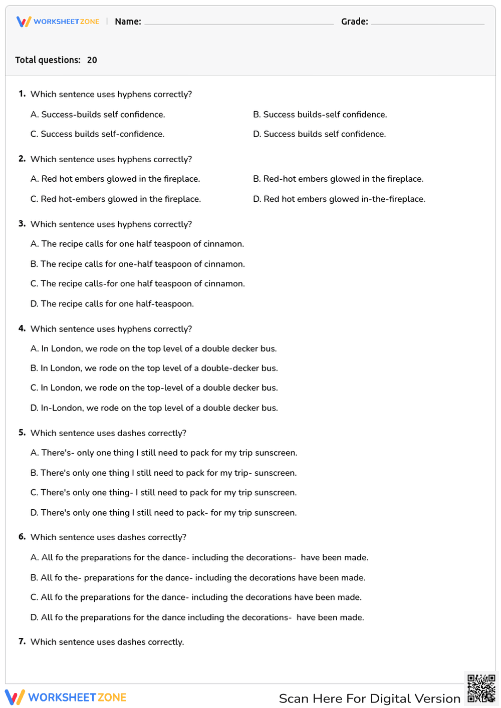Punctuation Marks - Page 1