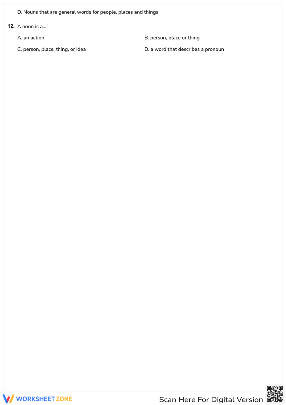 Nouns and Pronouns Quiz: Proper, Common and Types - Page 2