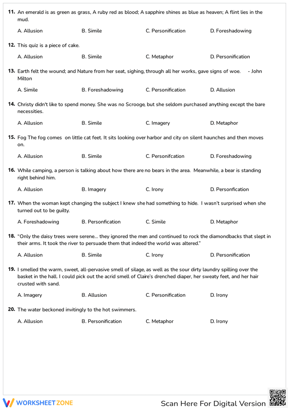 Explore Literary Devices and Figurative Language - Page 2