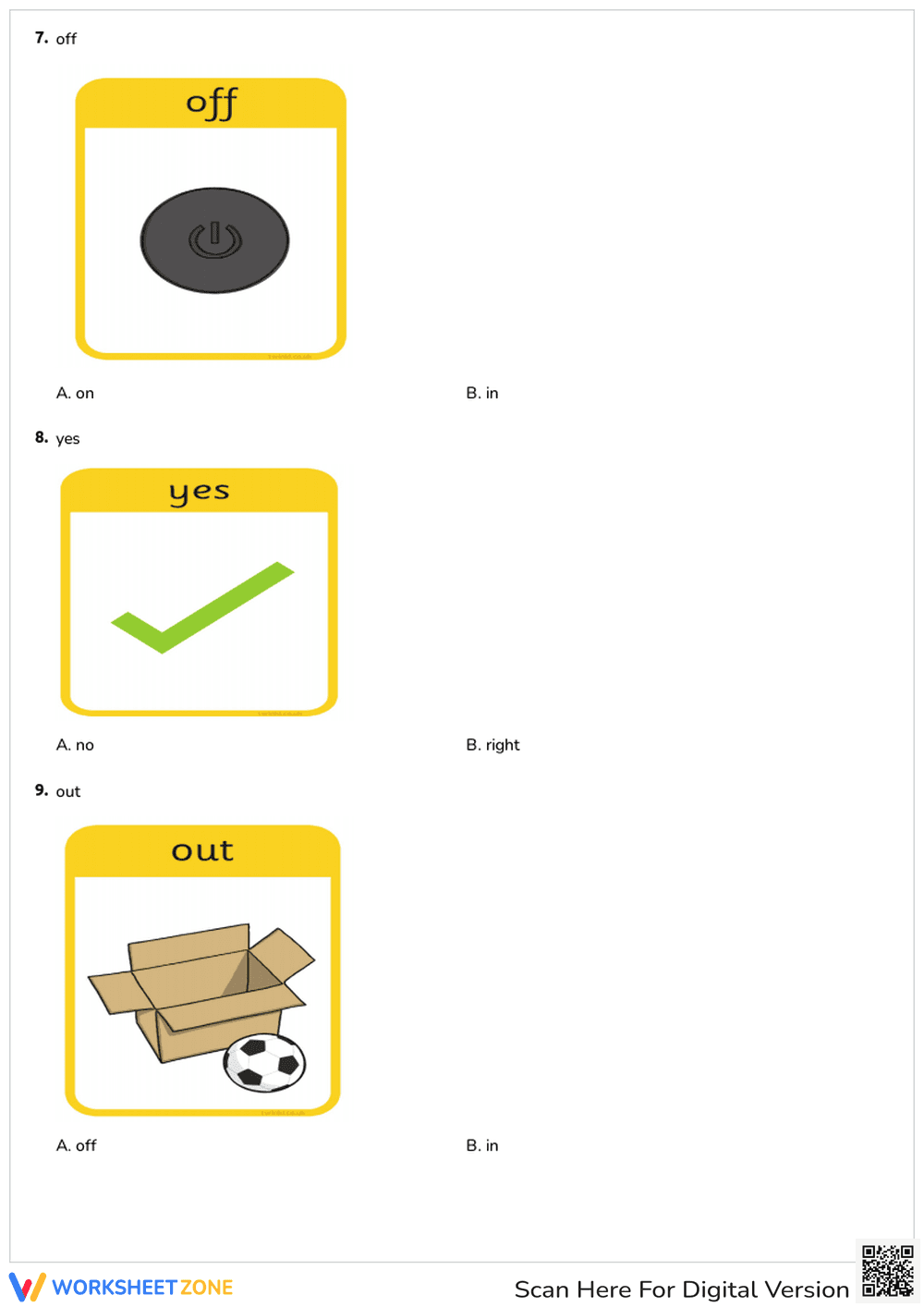 Identify and Learn Antonyms Vocabulary - Page 3