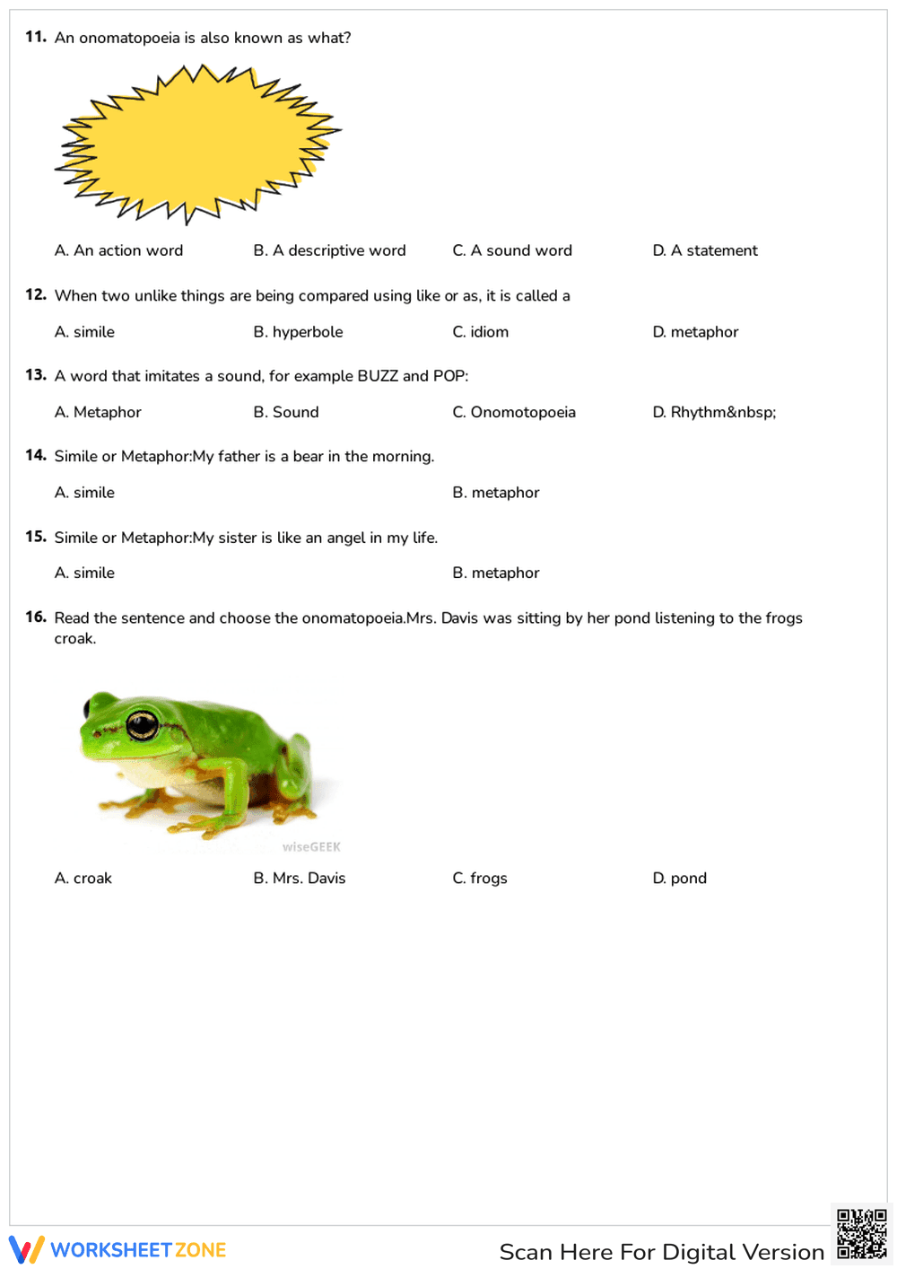 Figurative Language Quiz - Page 2