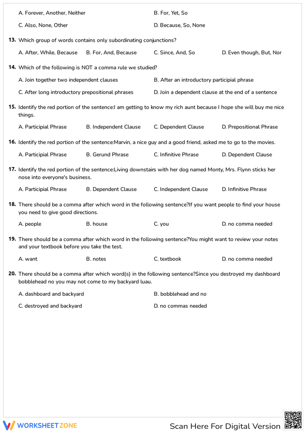 Phrases and Clauses - Page 2