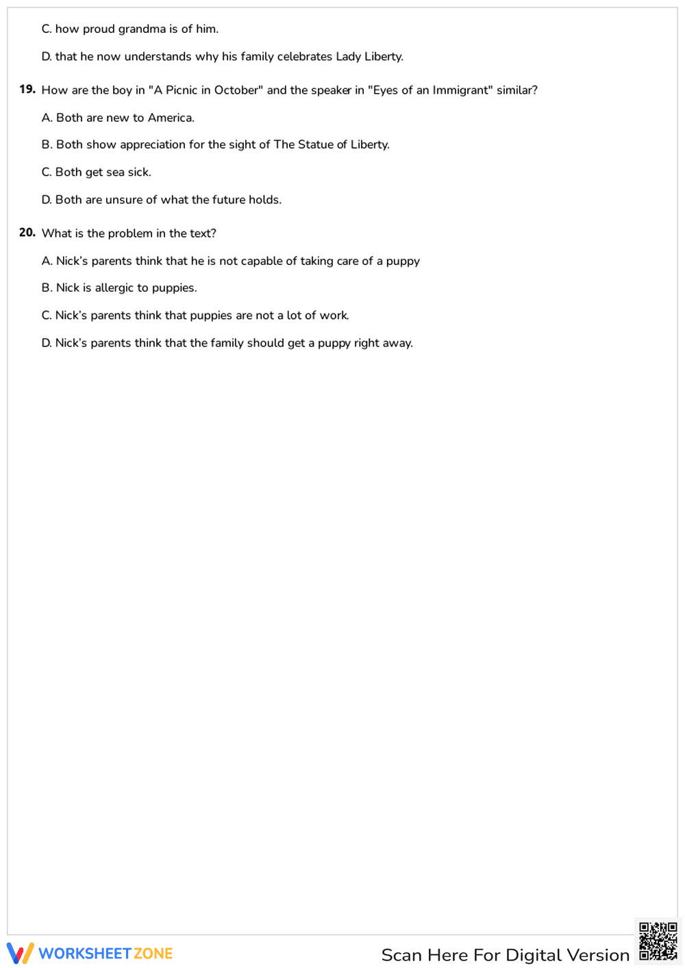 Reading Comprehension - Page 4